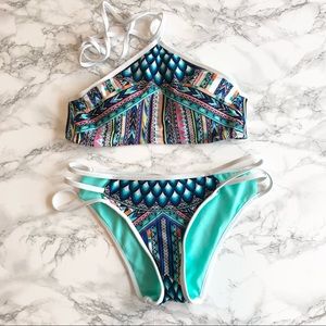 Bikini Lab Birds of a Feather High Neck Bikini